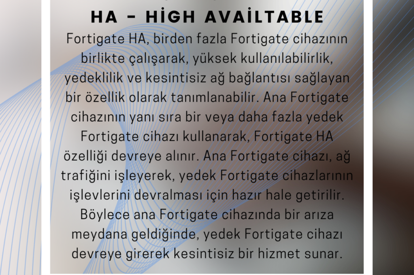 Fortigate HA – High Availtable